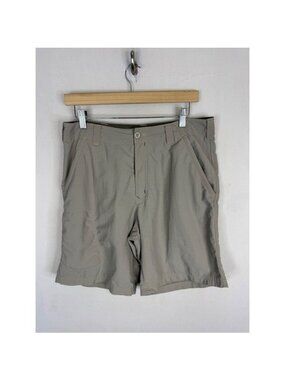 Royal Robbins Mens Backcountry Hiking Shorts Khaki Tan Nylon Size 32